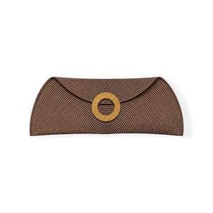 Bolso boda 2026, cartera rafia con aro bronce. Unidades limitadas