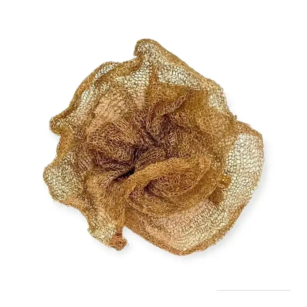 Broche flor de malla Flow jewelry. New in! - Oro