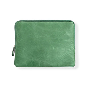 Funda para iPad en piel verde acqua-NEW!