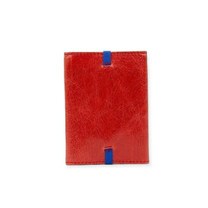 Slim men's wallet, orange red. Icon Piamonte 950