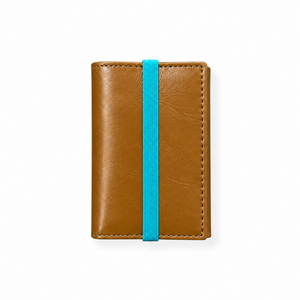 Small leather and red folding wallet, Icon Piamonte 950.