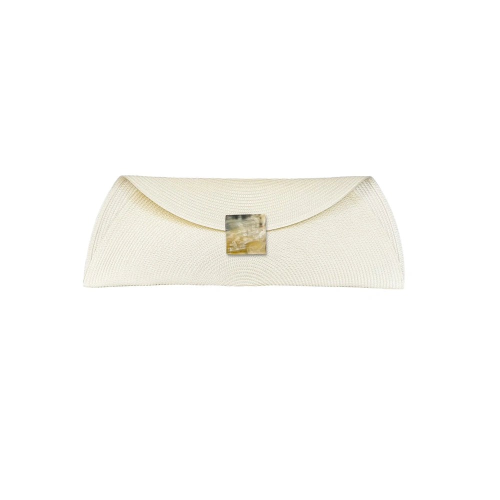 Copia Bolso boda, cartera rafia y asta cuadrada