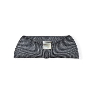 Bolso boda, cartera rafia y asta cuadrada