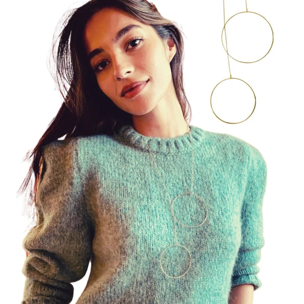 Colgante mujer Contrapeso Masqmay new in! - Círculo + Círculo - joyas colgantes