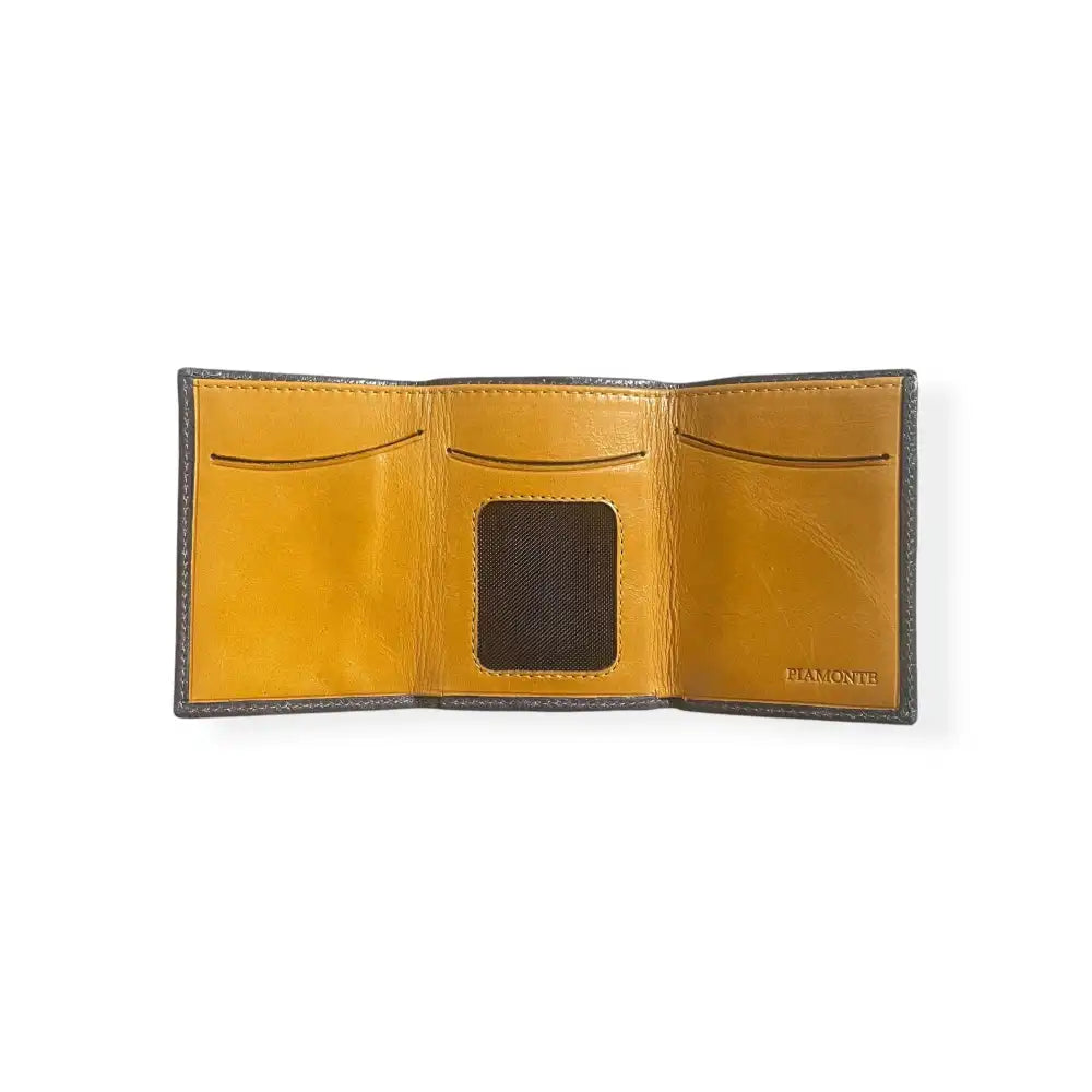 Cartera gris para bolsillo con billetera y tarjetero, Icon 950