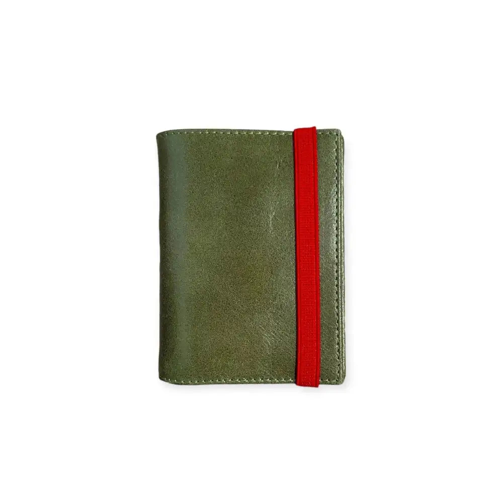 Cartera pequeña 1028. 18 tonos en stock. - Kaki + Rojo classic - cartera