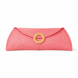 Bolso boda 2026, cartera rafia con aro bronce. Unidades limitadas