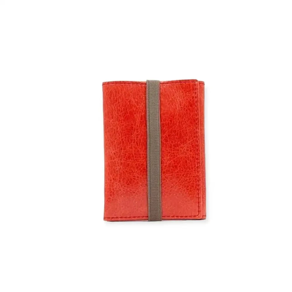 Cartera hombre slim naranja. Icon Piamonte 950 - Rosso + verde kaki - cartera
