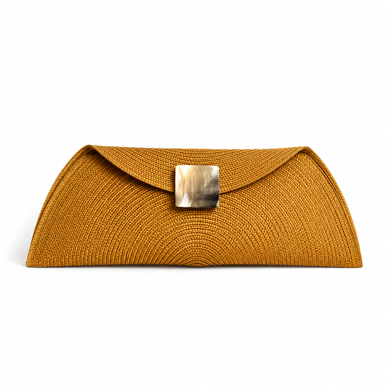 Bolso boda, cartera rafia y asta cuadrada