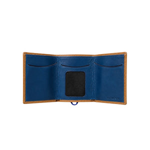 Small leather and red folding wallet, Icon Piamonte 950.