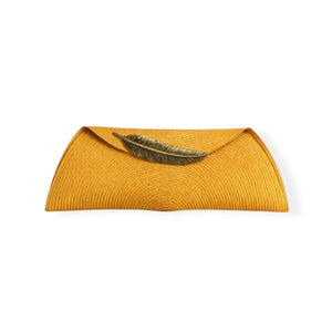 Cartera invitada y eventos, con adorno pluma
