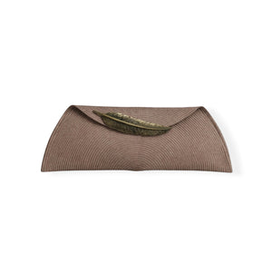 Cartera invitada y eventos, con adorno pluma