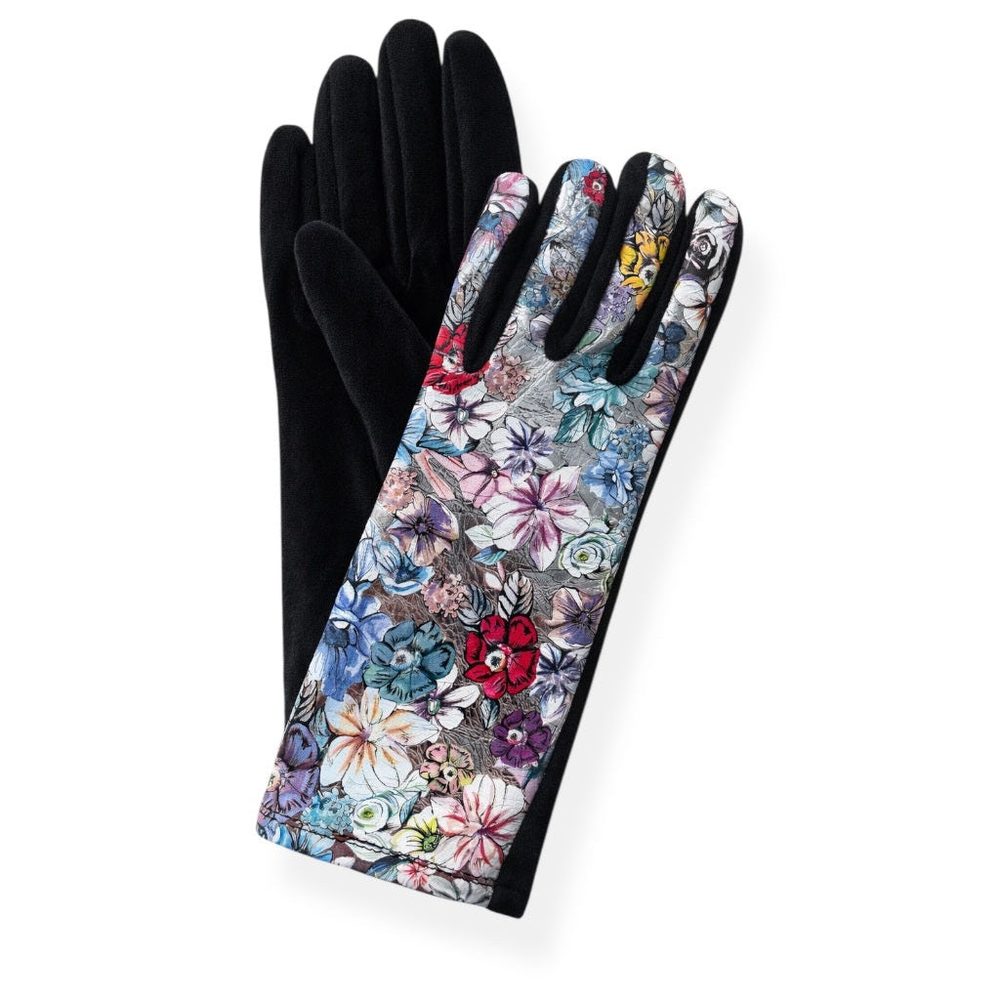 Guantes piel plata estampado floral made in Napolés -50% automático en carrito.