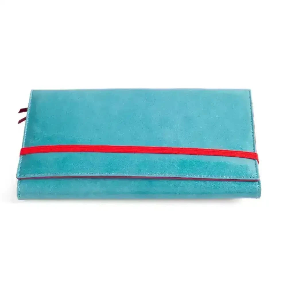 Cartera 607 large.Back in stock! - Turquesa + Rojo - cartera