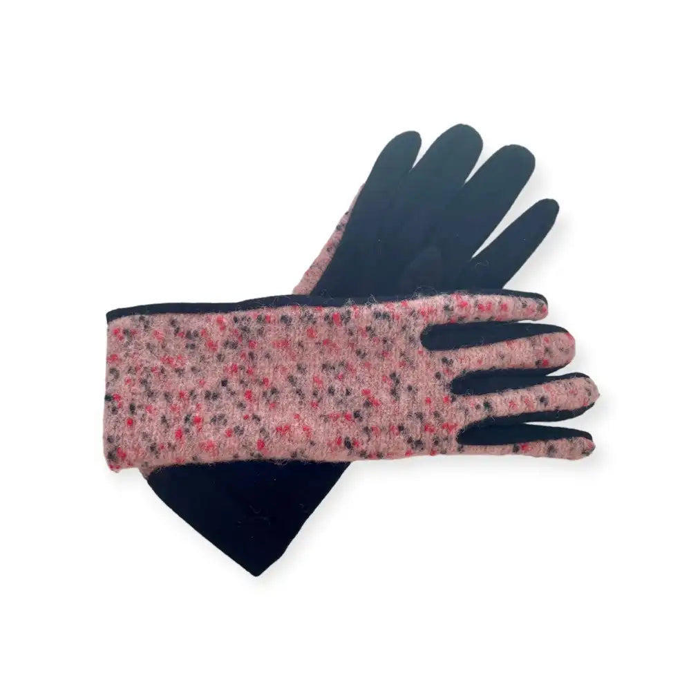 Guantes lana rosa made in Napolés -50% automático en carrito. - guantes