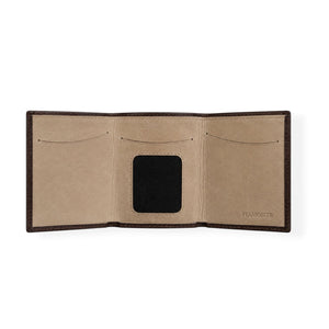 Brown leather men's wallet. Icon 950