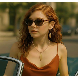 Colgante hoja tejido a mano, de Flow-New!