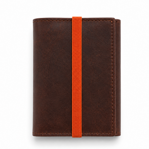 Brown leather men's wallet. Icon 950