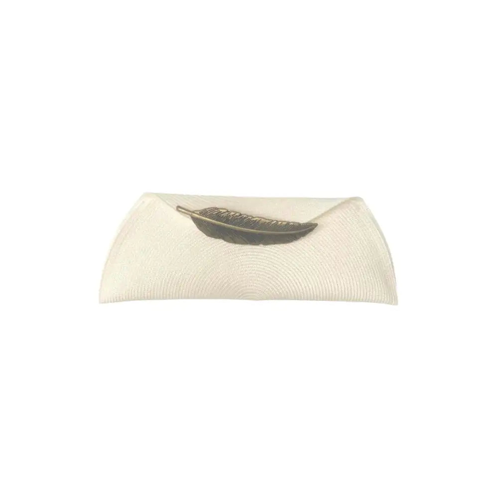 Cartera invitada y eventos, con adorno pluma