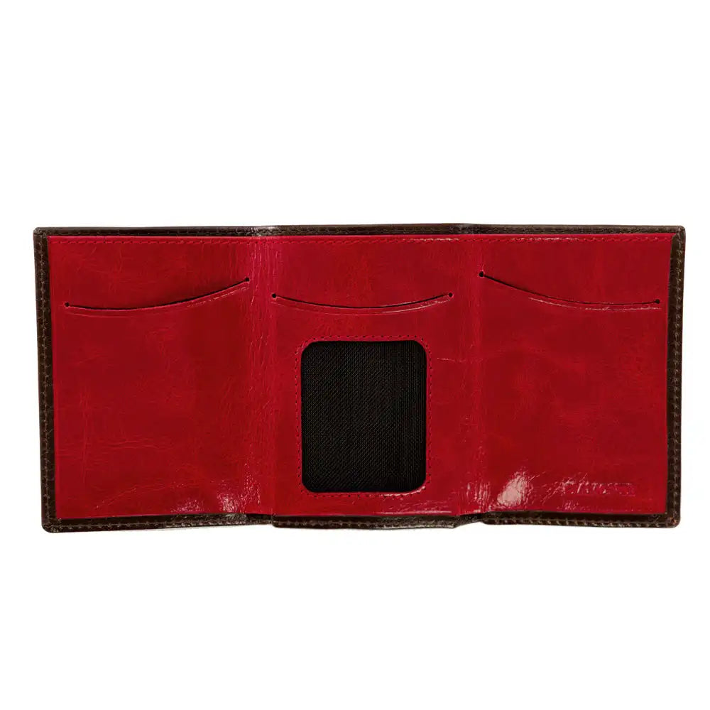 Brown leather men's wallet. Icon 950