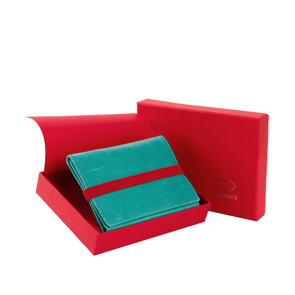 Cartera azul turquesa bicolor Icon Piamonte 950. - piamontemadrid