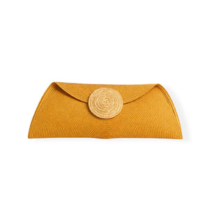 Natural raffia circle wedding bag