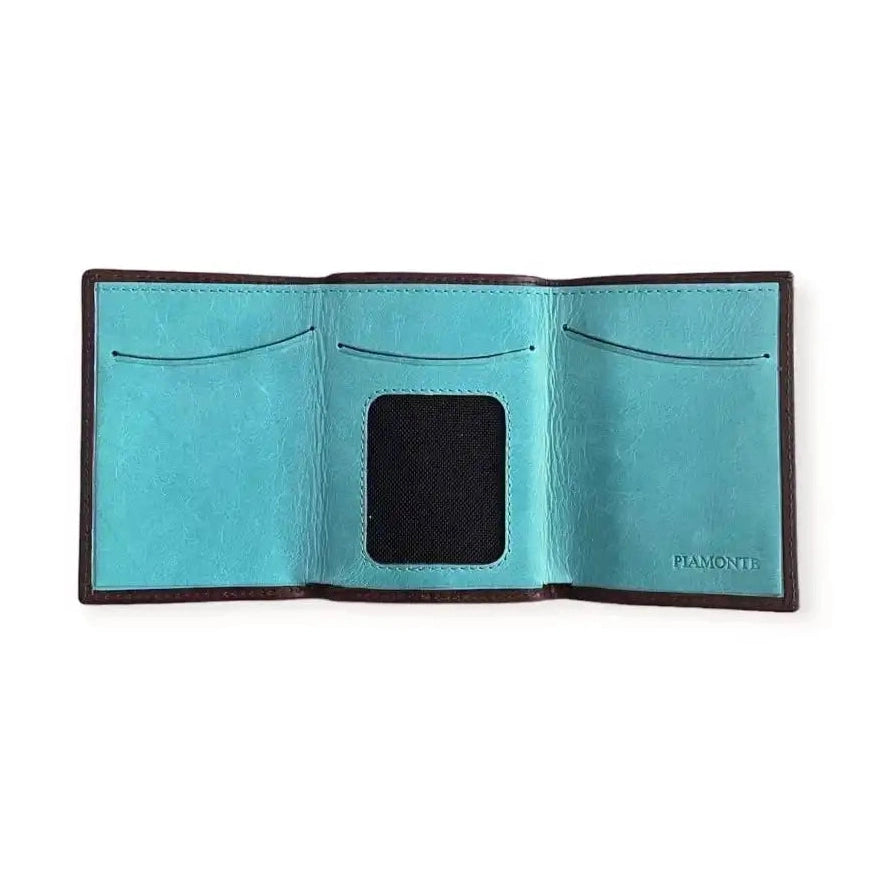 Brown leather men's wallet. Icon 950