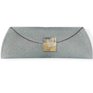 Bolso boda, cartera rafia y asta cuadrada