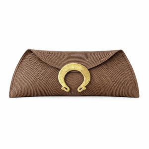 Cartera rafia INVITADA con aro Omega.
