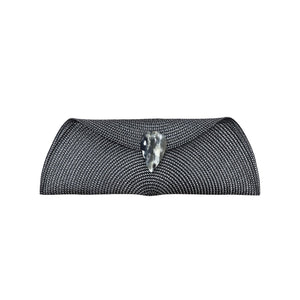 Cartera rafia con asta lágrima
