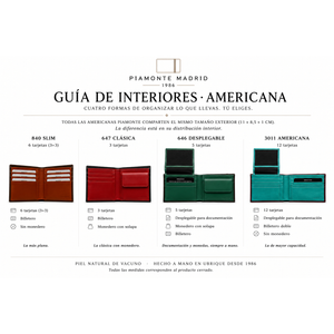 Cartera hombre slim Pata Avestruz 840-5 tonos