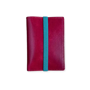 Petit portefeuille rouge classique. Choisissez votre combinaison.