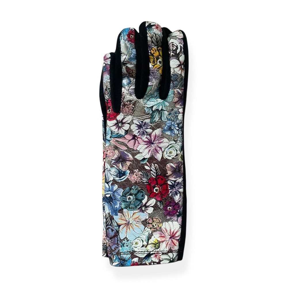 Guantes piel plata estampado floral made in Napolés -50% automático en carrito.