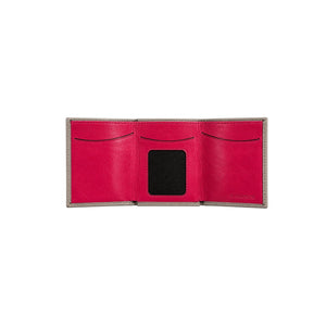 Turquoise blue and ruby ​​wallet, Icon Piamonte 950.