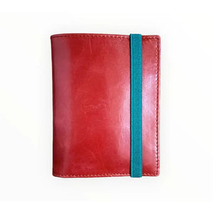 Cartera pequeña con monedero 720 piamonte  Rojo anaranjado + Verde Esmeralda 