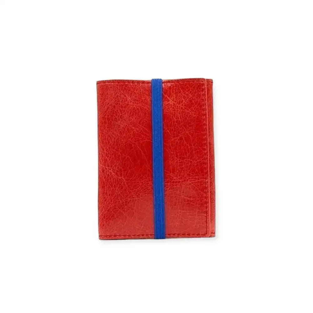 Slim men's wallet, orange red. Icon Piamonte 950