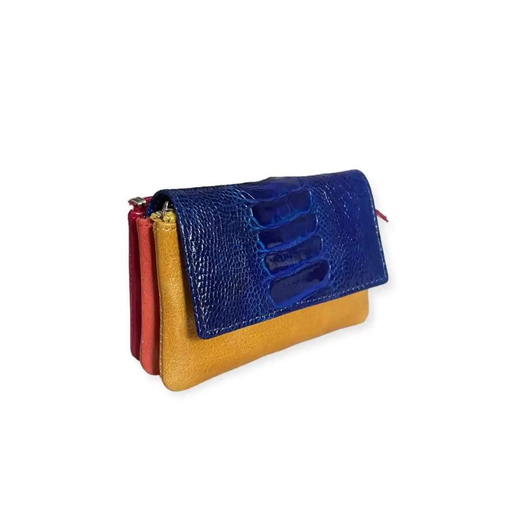 Monedero triple con solapa exótica.Edición Limitada.