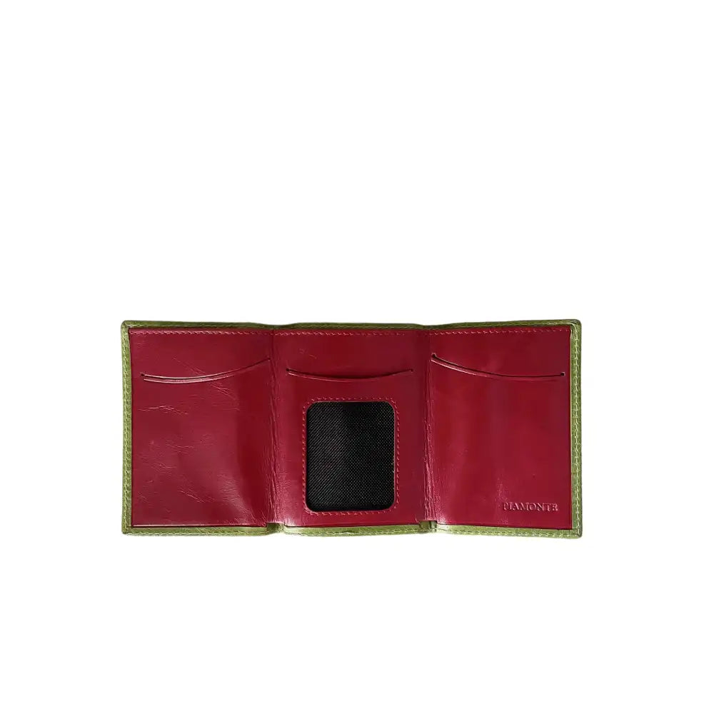 Small green and blue Chinese wallet, Icon Piamonte 950.