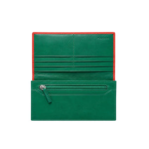 Cartera leggera -grabado avestruz-Ltd-2 tonos