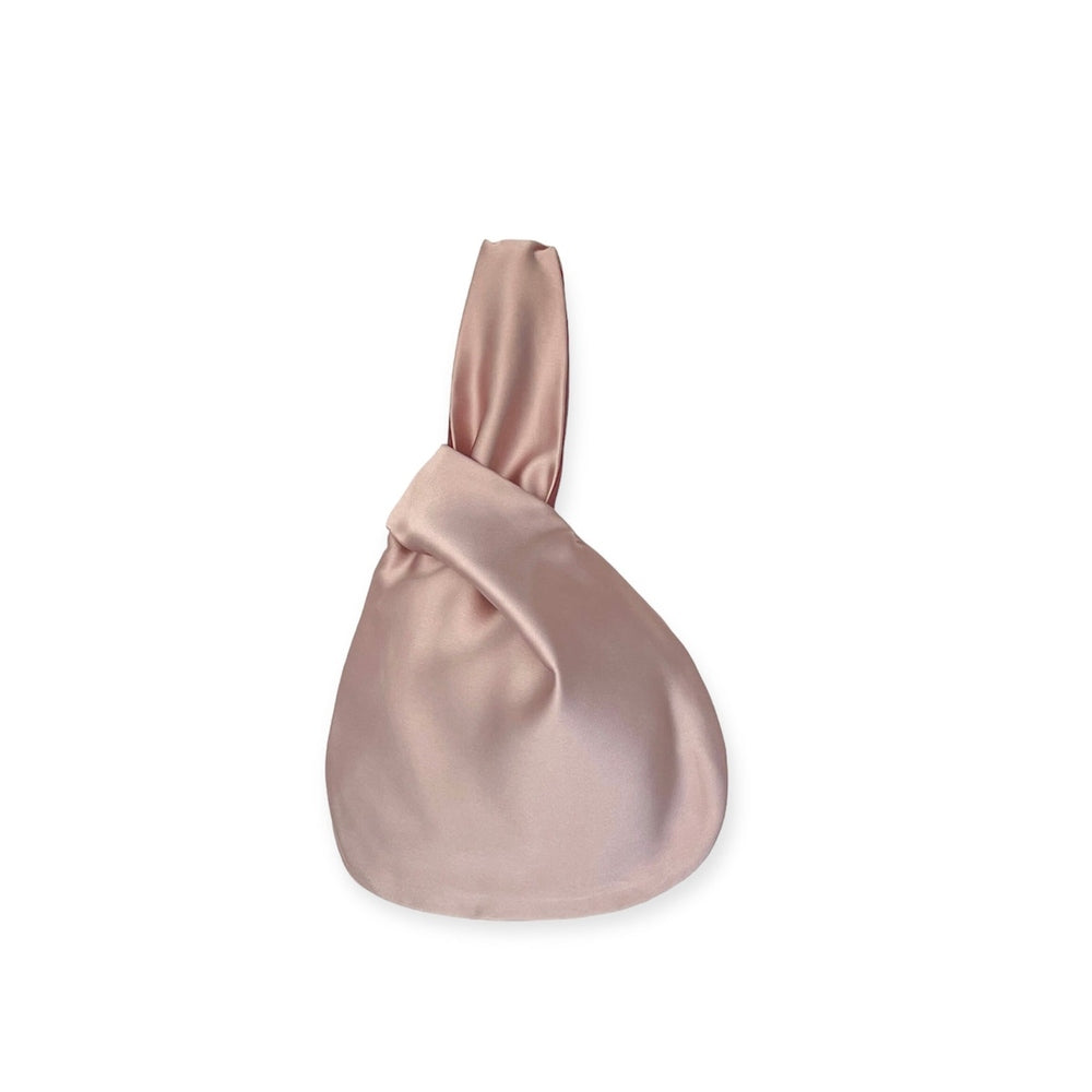 Bolso de raso o crepé japan style - Raso Nude rosado - bolso