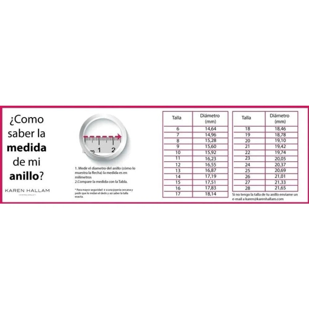 Anillo Reina Leticia  Karen Hallam. Plata baño oro. - piamontemadrid