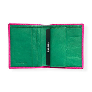 Cartera grabado serpiente con monedero 720. 2 tonos