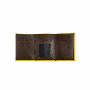 Cartera pequeña piel mostaza, Icon 950