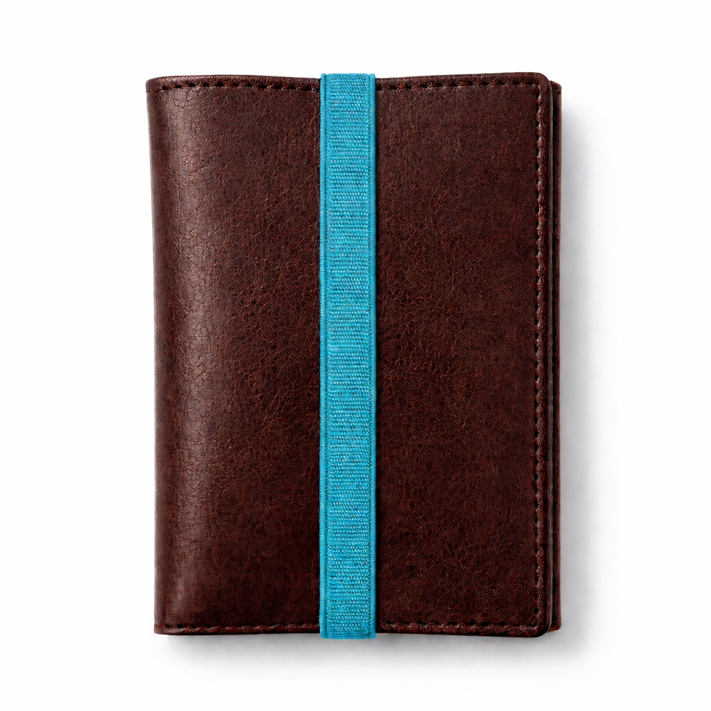 Brown leather men's wallet. Icon 950