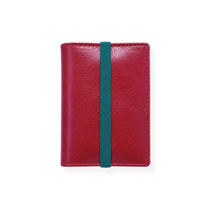 Petit portefeuille rouge classique. Choisissez votre combinaison.