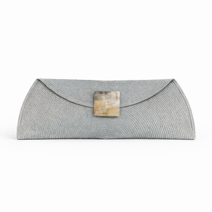 Bolso boda, cartera rafia y asta cuadrada