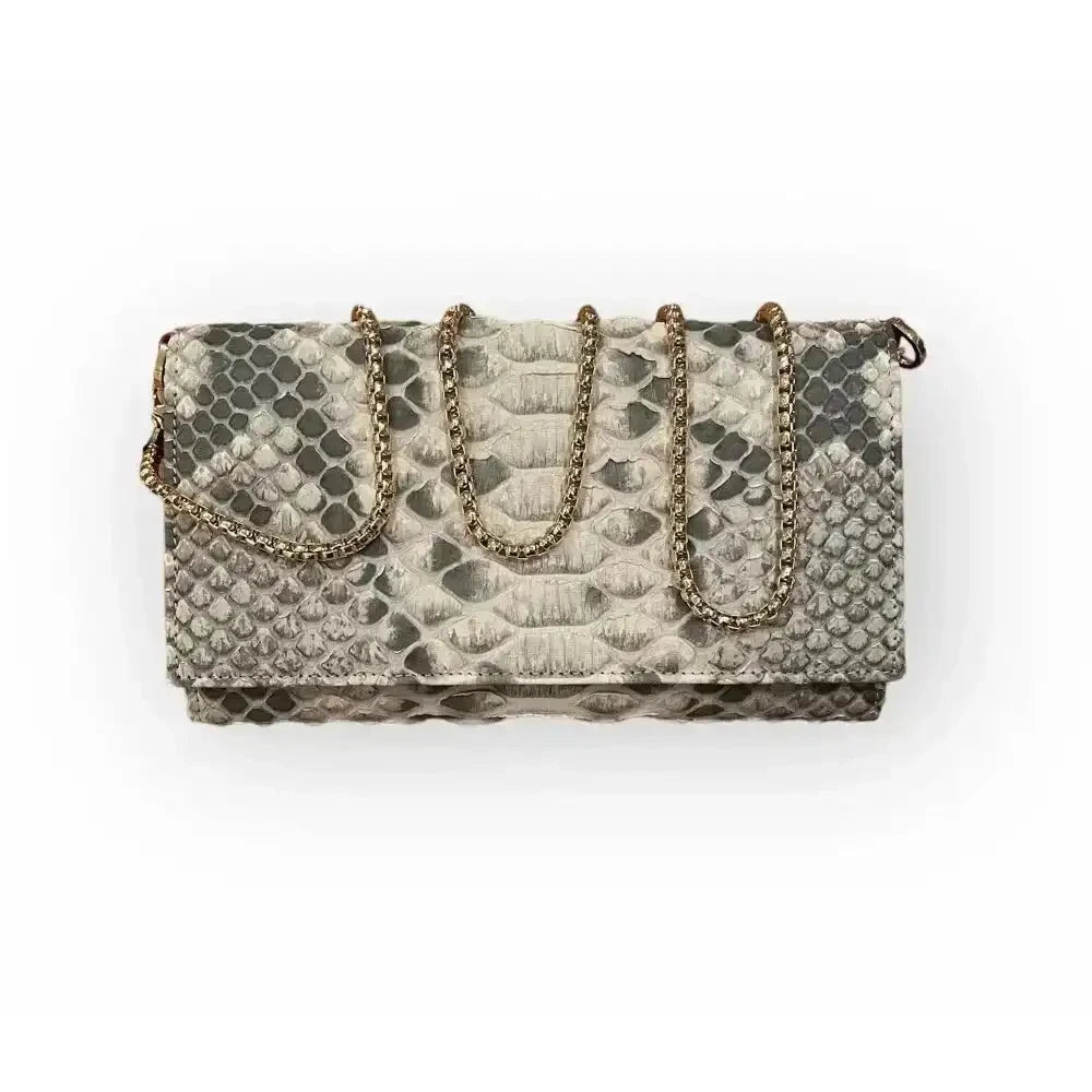 Cartera serpiente multicolor con cadena. New in piamontemadrid