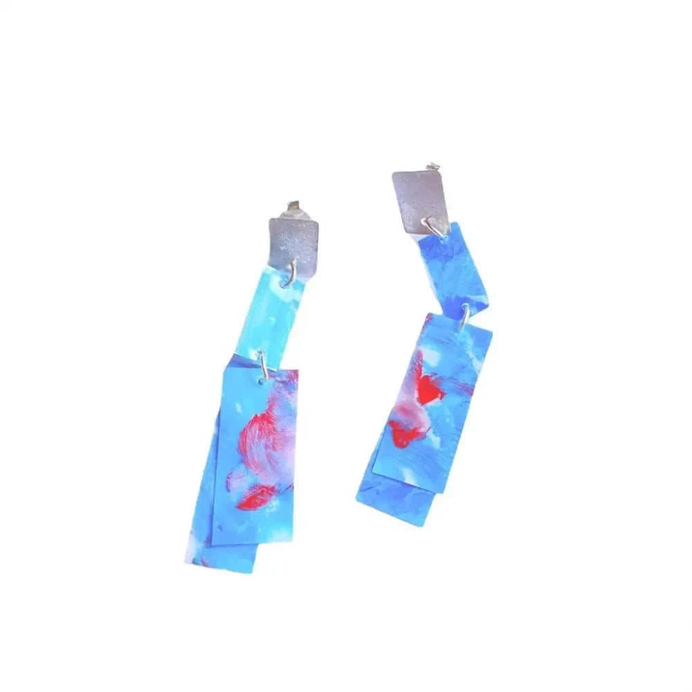 Pendientes plata pétalos May Gañán - piamontemadrid