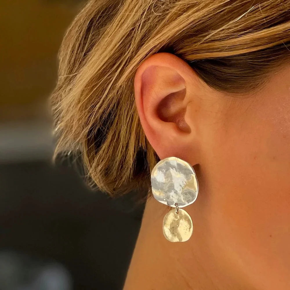 Karen Hallam, pendientes ibiza disco doble - piamontemadrid