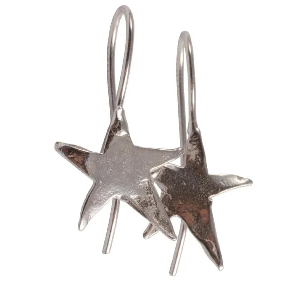Karen Hallam, pendientes plata estrella Ziggy - piamontemadrid